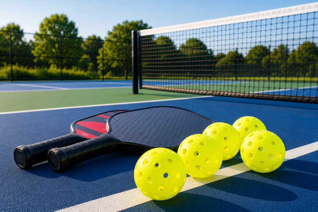 Best pickleball balls for outdoor and indoor play on a pickleball court